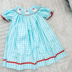 Like New! Toddler Girl’s Smock Santa Dress - Size 3T
